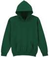 GD57B 18500B Heavy Blend Youth Hooded Sweatshirt Fan Dark Green colour image